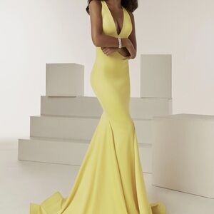 Jasz couture yellow prom dress